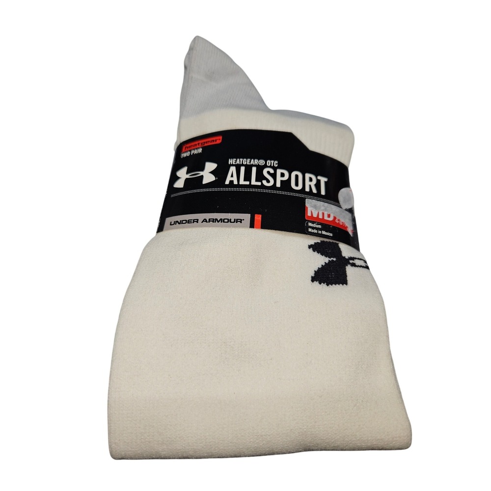 Men's Heatgear Under Armour Socks Size M 4-8.5 NEW (5972)